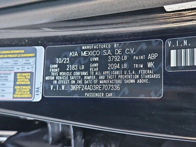 2024 Kia Forte LXS IVT