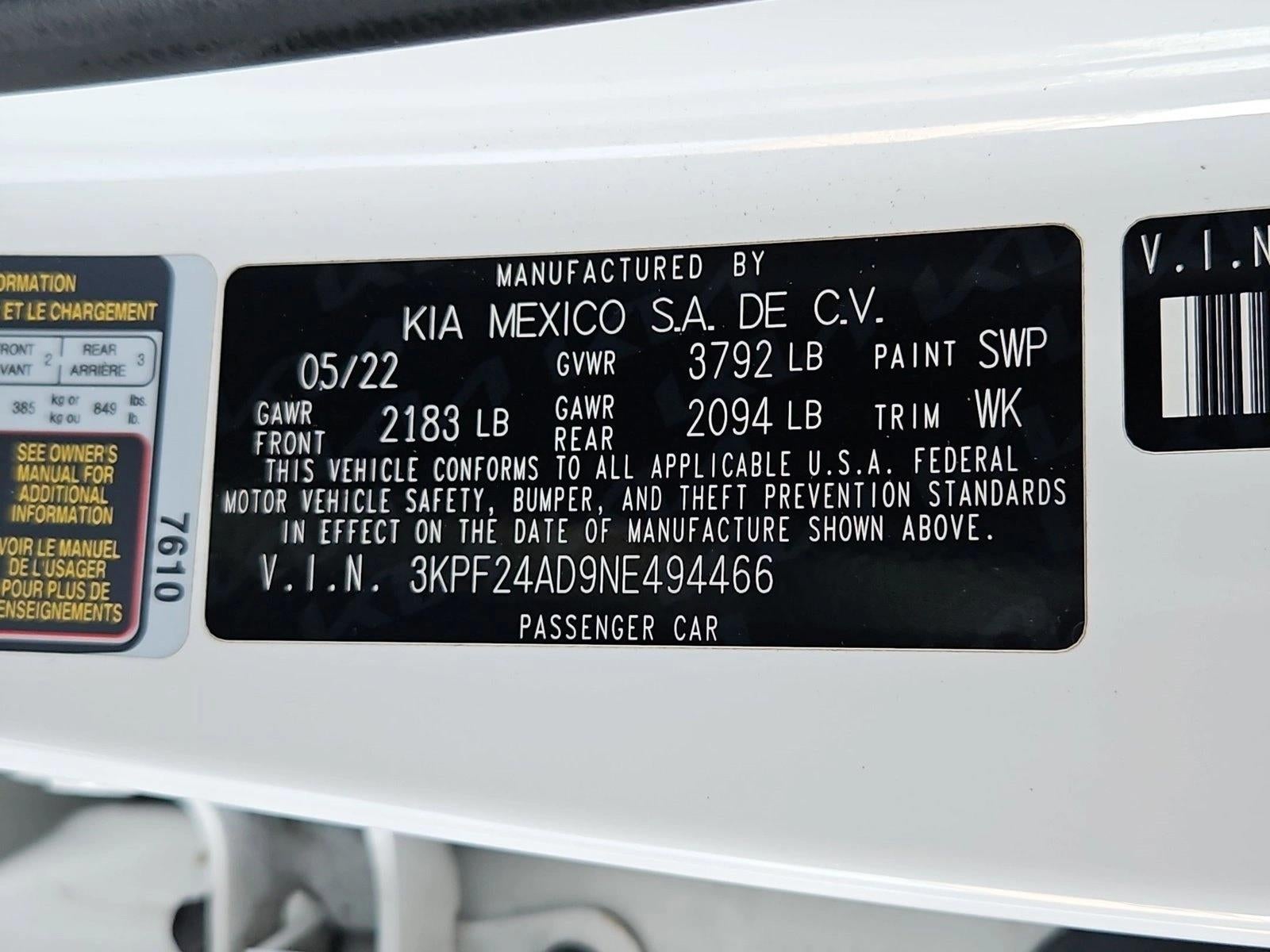 2022 Kia Forte LXS IVT