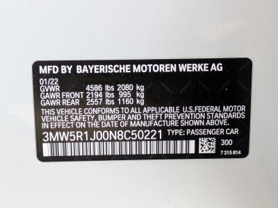 2022 BMW 330i Sedan North America