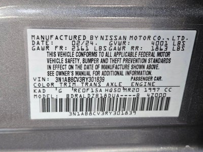 2024 Nissan Sentra SV CVT