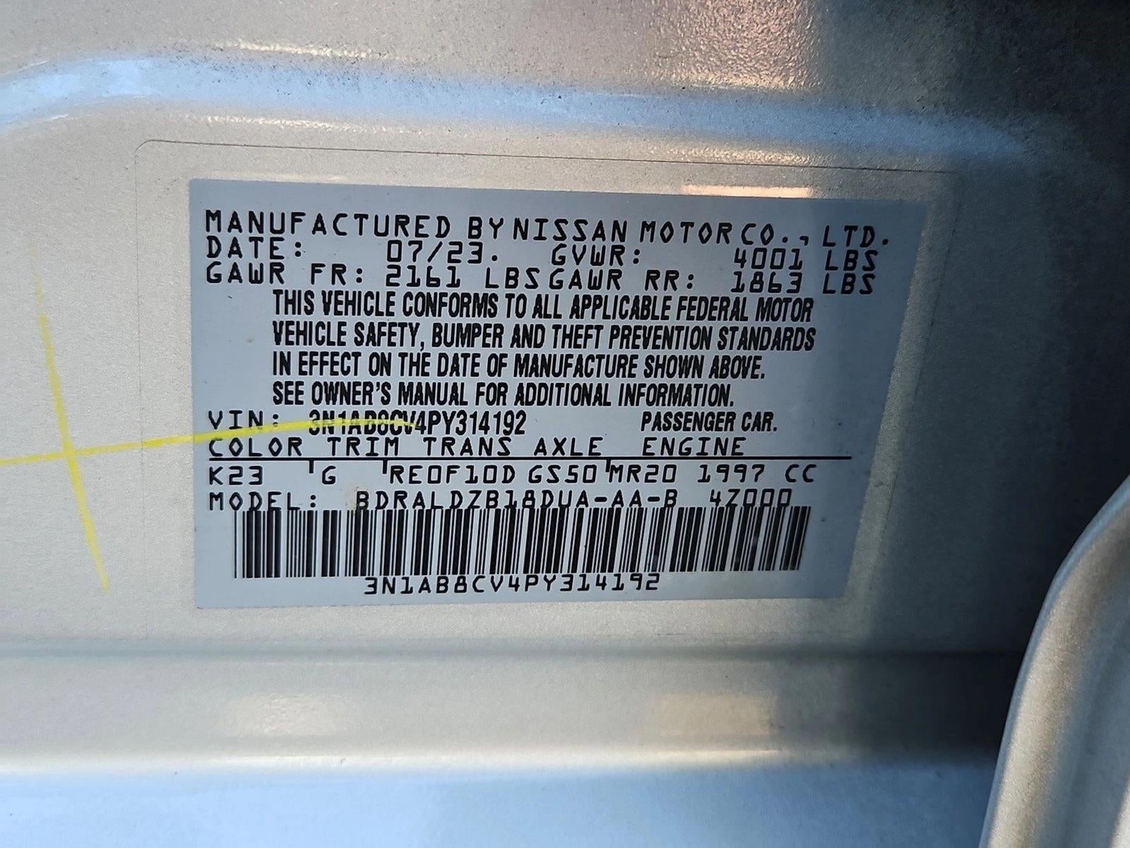 2023 Nissan Sentra SV CVT