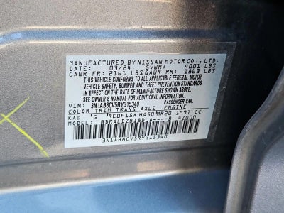 2024 Nissan Sentra SV CVT