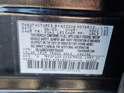 2021 Nissan Sentra SV CVT