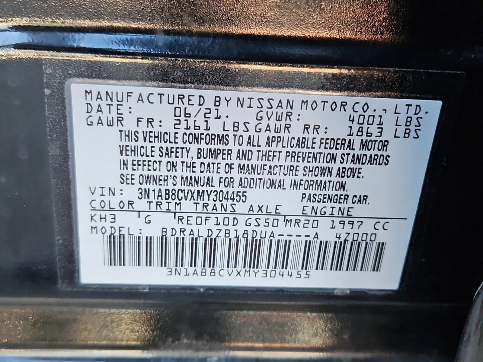 2021 Nissan Sentra SV CVT