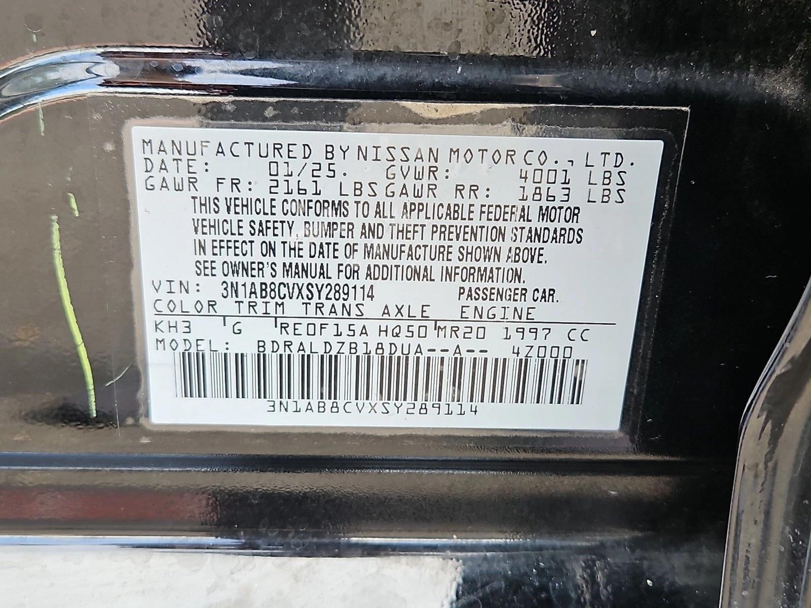 2025 Nissan Sentra SV CVT
