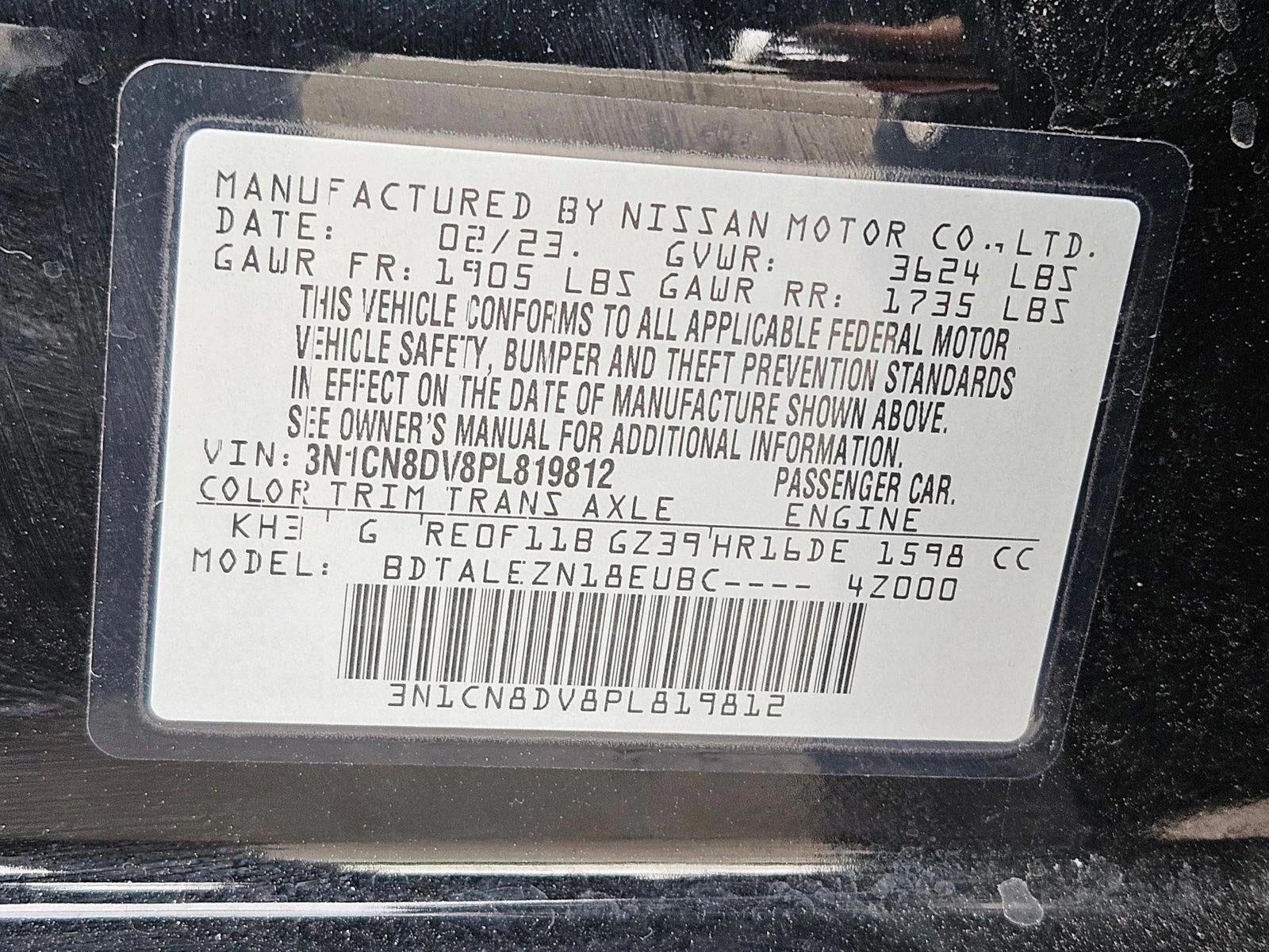 2023 Nissan Versa S CVT