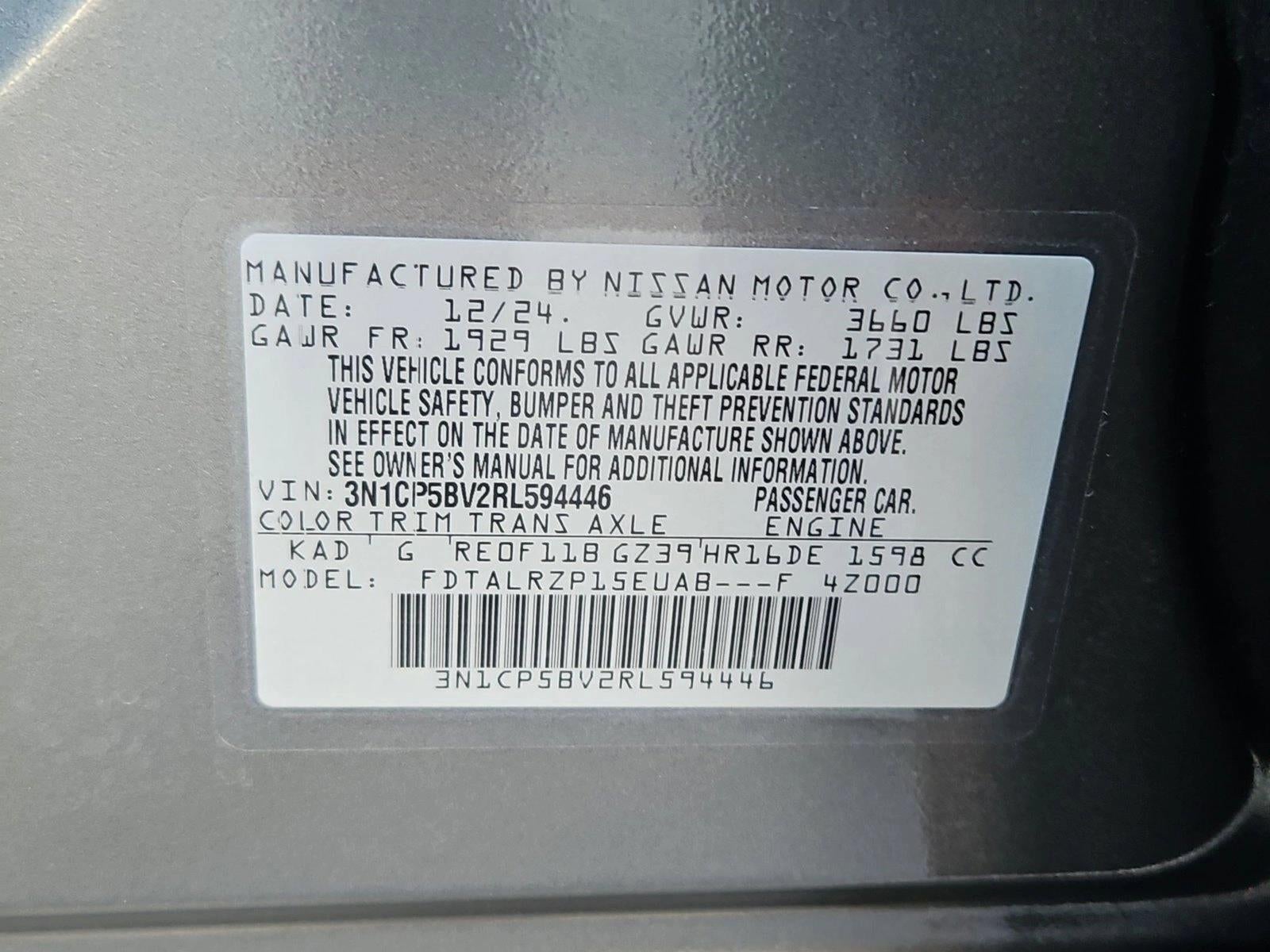 2024 Nissan Kicks S FWD