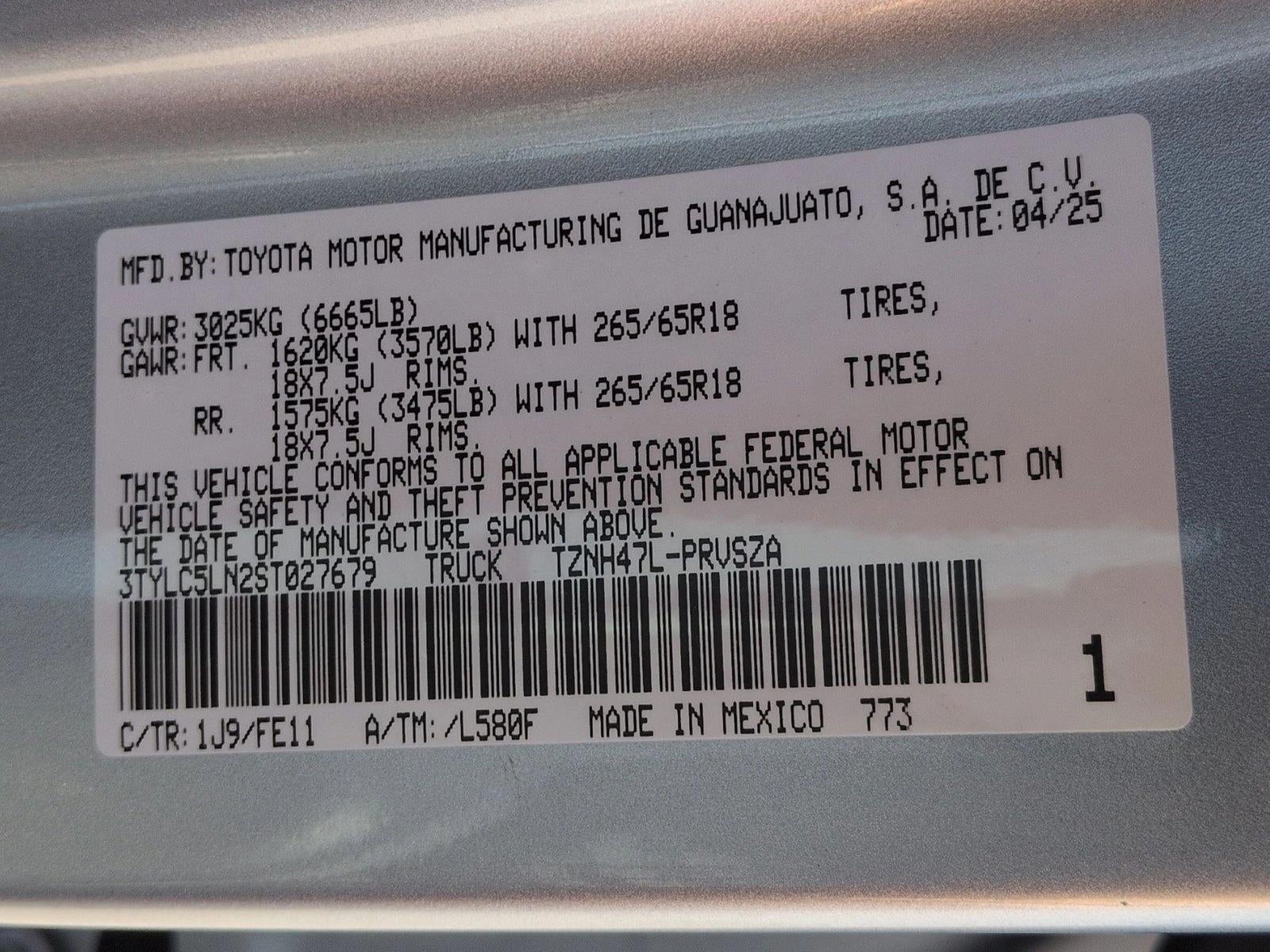 2025 Toyota Tacoma 4WD 4WD TRD Sport Hybrid Double Cab 5' Bed AT (Natl)