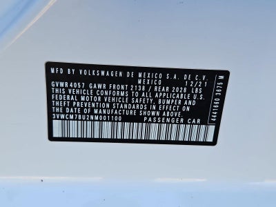 2022 Volkswagen Jetta S Auto