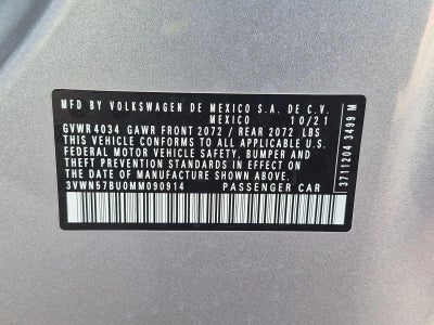 2021 Volkswagen Jetta S Manual