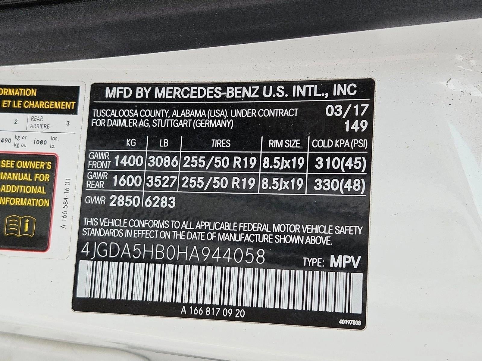 2017 Mercedes-Benz GLE GLE 350 4MATIC® SUV