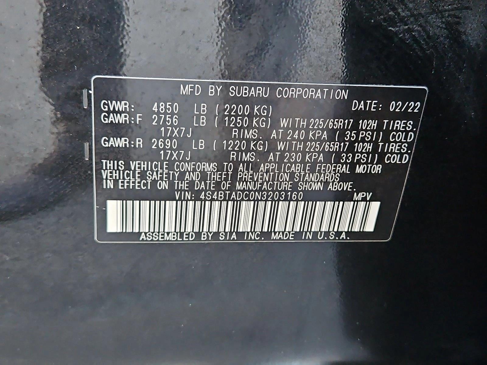 2022 Subaru Outback Premium CVT