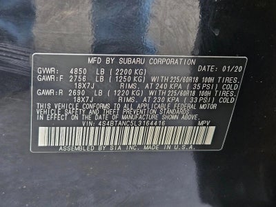 2020 Subaru Outback Limited CVT