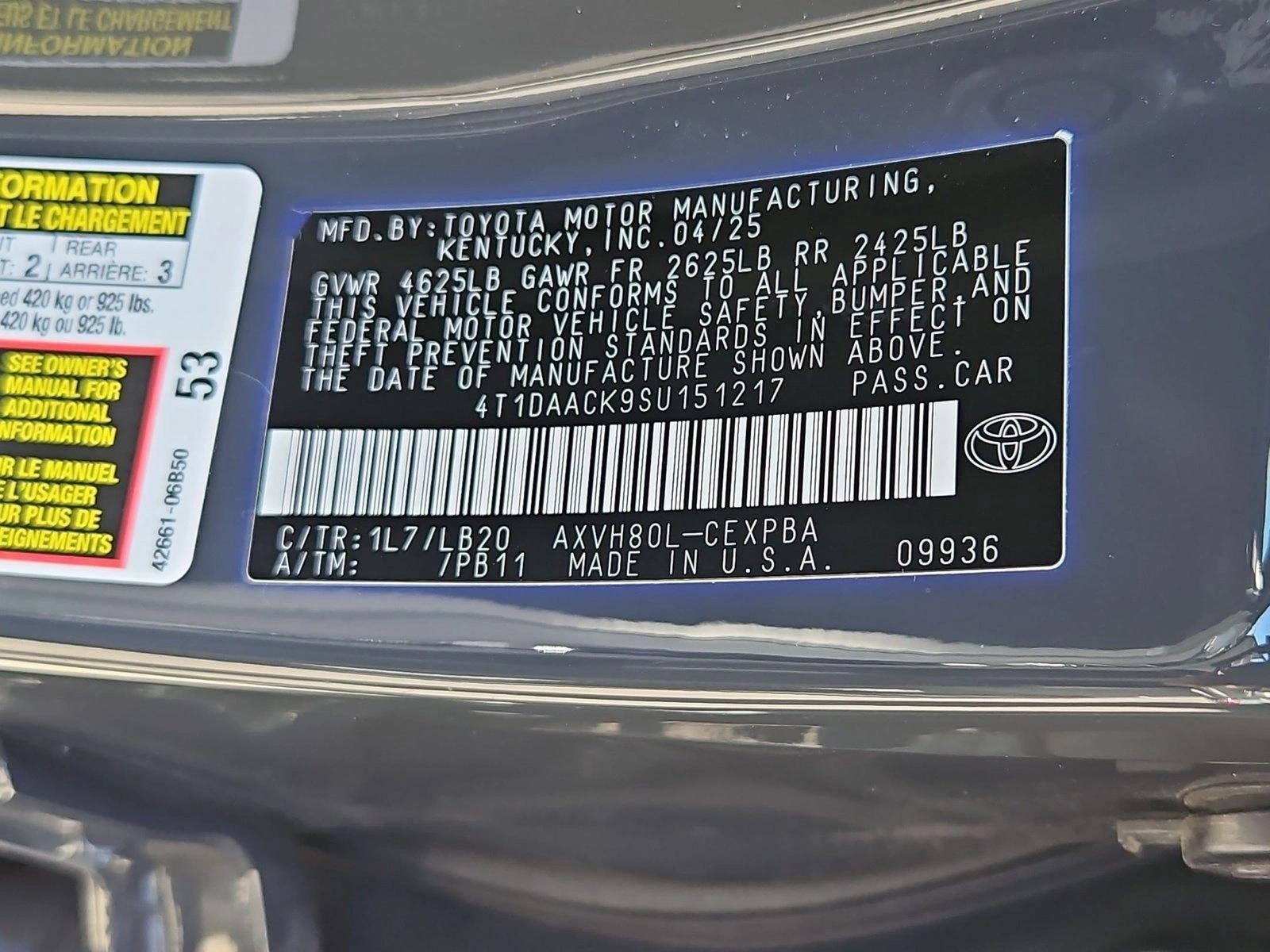 2025 Toyota Camry XSE (Natl)