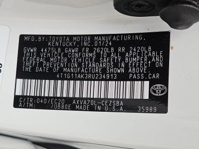 2024 Toyota Camry SE Nightshade Auto (Natl)