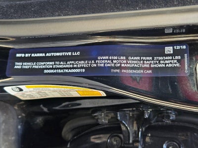 2019 Karma Revero Sedan