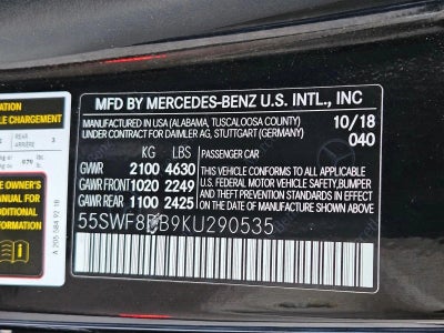 2019 Mercedes-Benz C-Class C 300 Sedan
