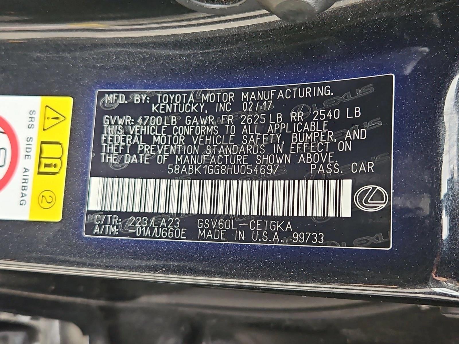 2017 Lexus ES 350 FWD