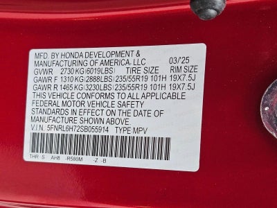 2025 Honda Odyssey Sport-L Auto