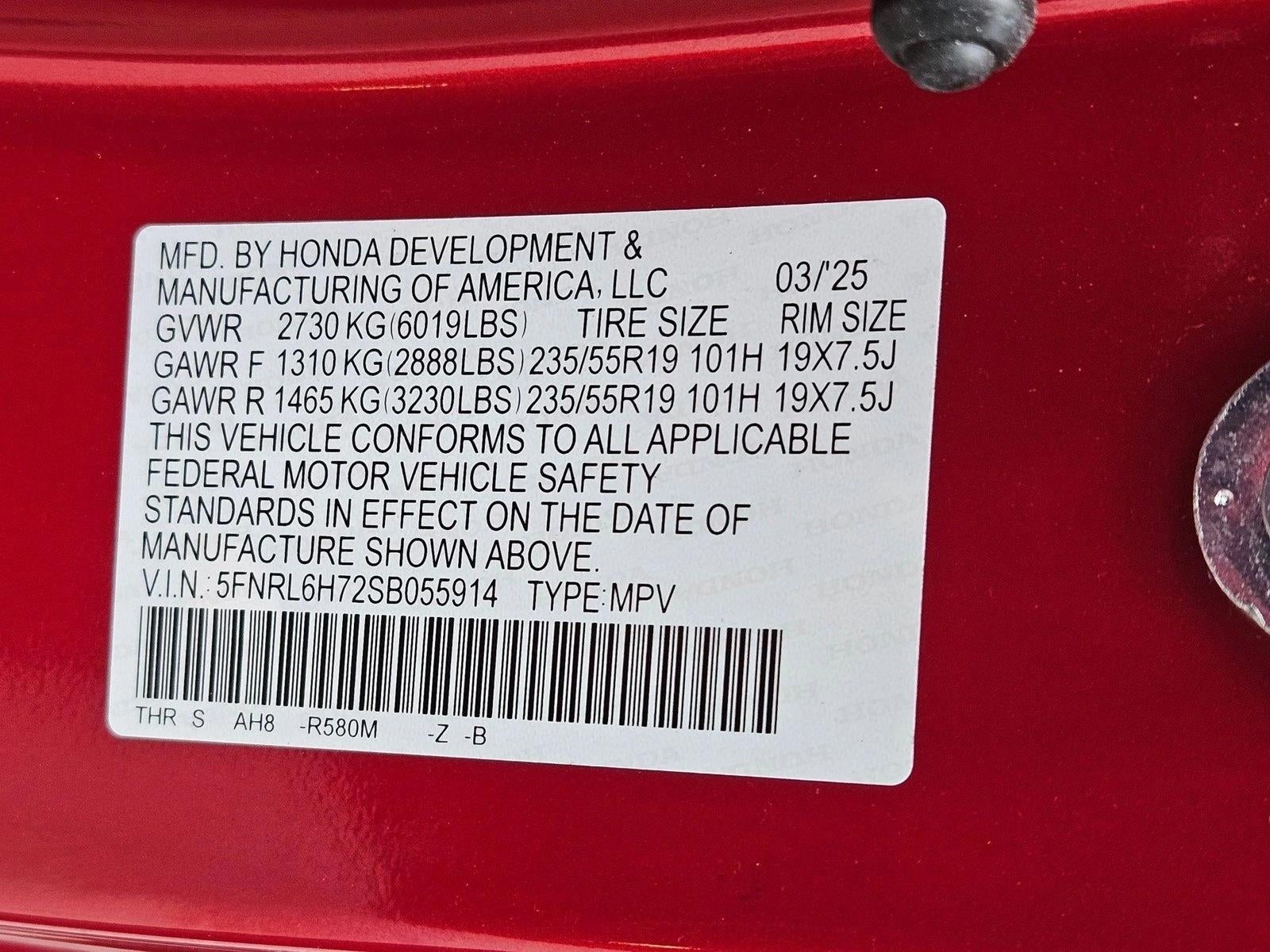 2025 Honda Odyssey Sport-L Auto