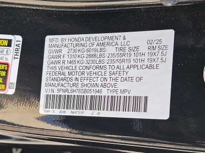 2025 Honda Odyssey Sport-L Auto