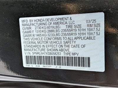 2025 Honda Odyssey Sport-L Auto