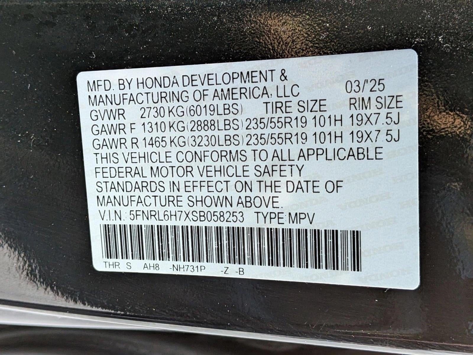 2025 Honda Odyssey Sport-L Auto