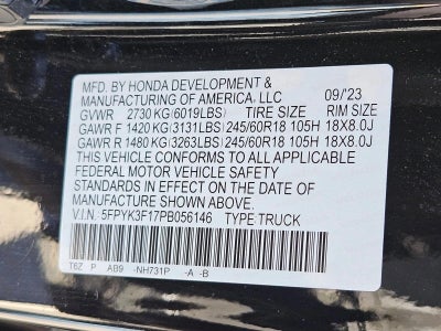 2023 Honda Ridgeline Sport AWD