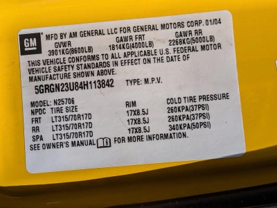 2004 HUMMER H2 Base