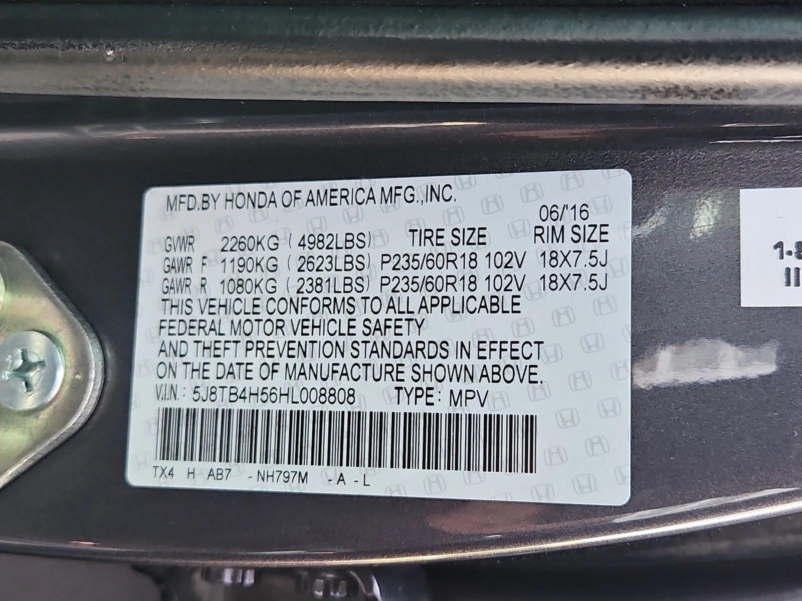2017 Acura RDX AWD w/Technology Pkg