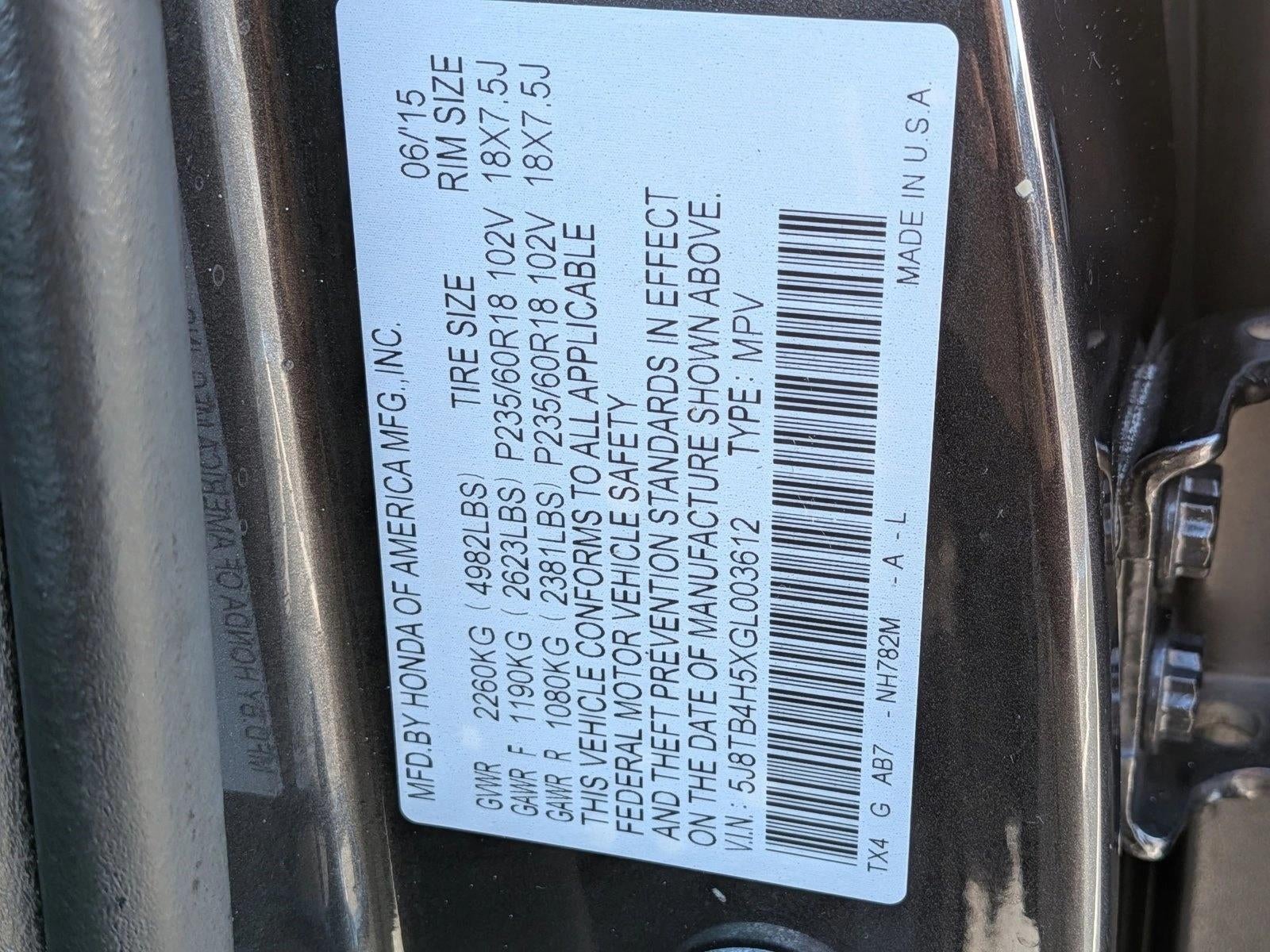 2016 Acura RDX AWD with Technology Package