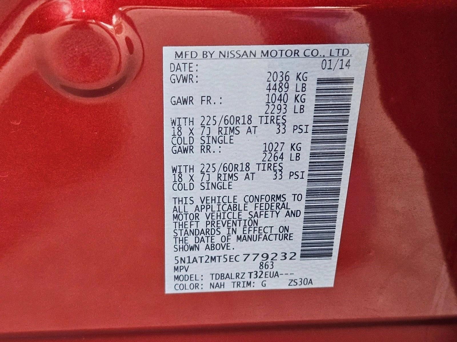 2014 Nissan Rogue FWD 4dr SL