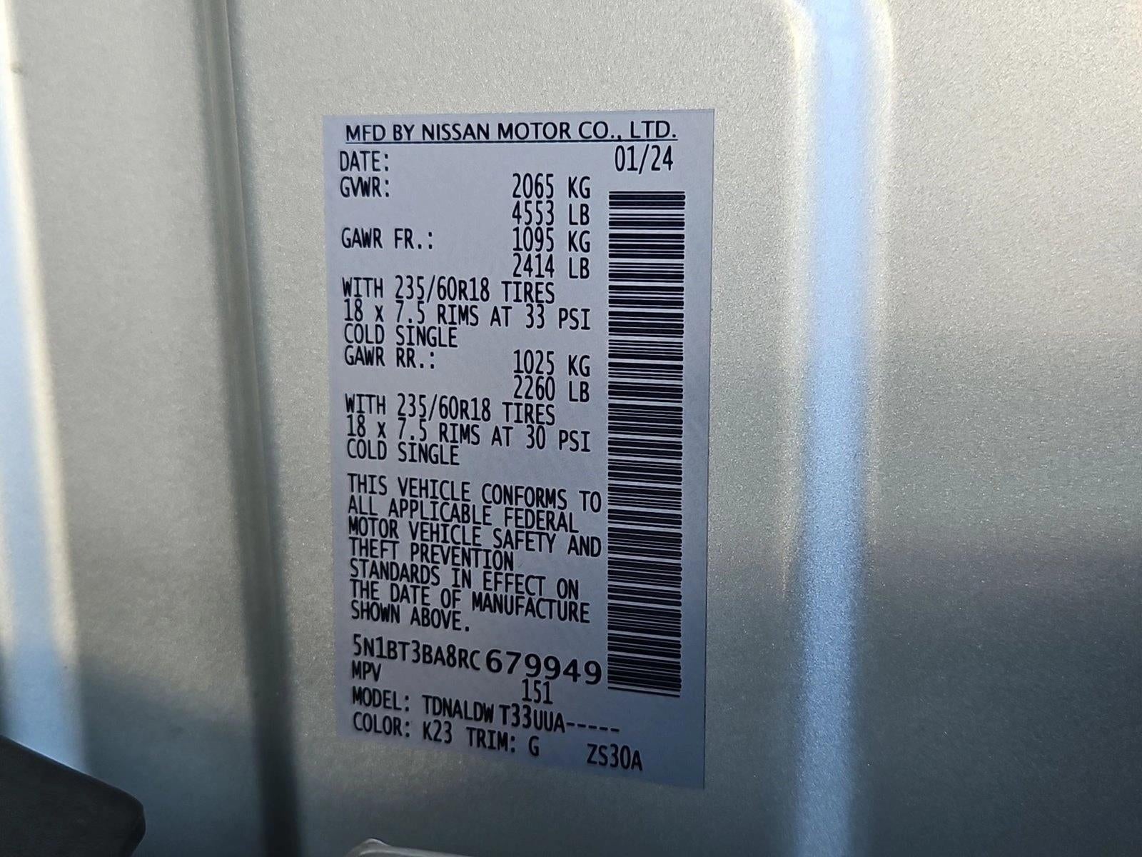 2024 Nissan Rogue FWD SV