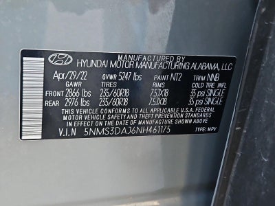 2022 Hyundai SANTA FE SEL AWD