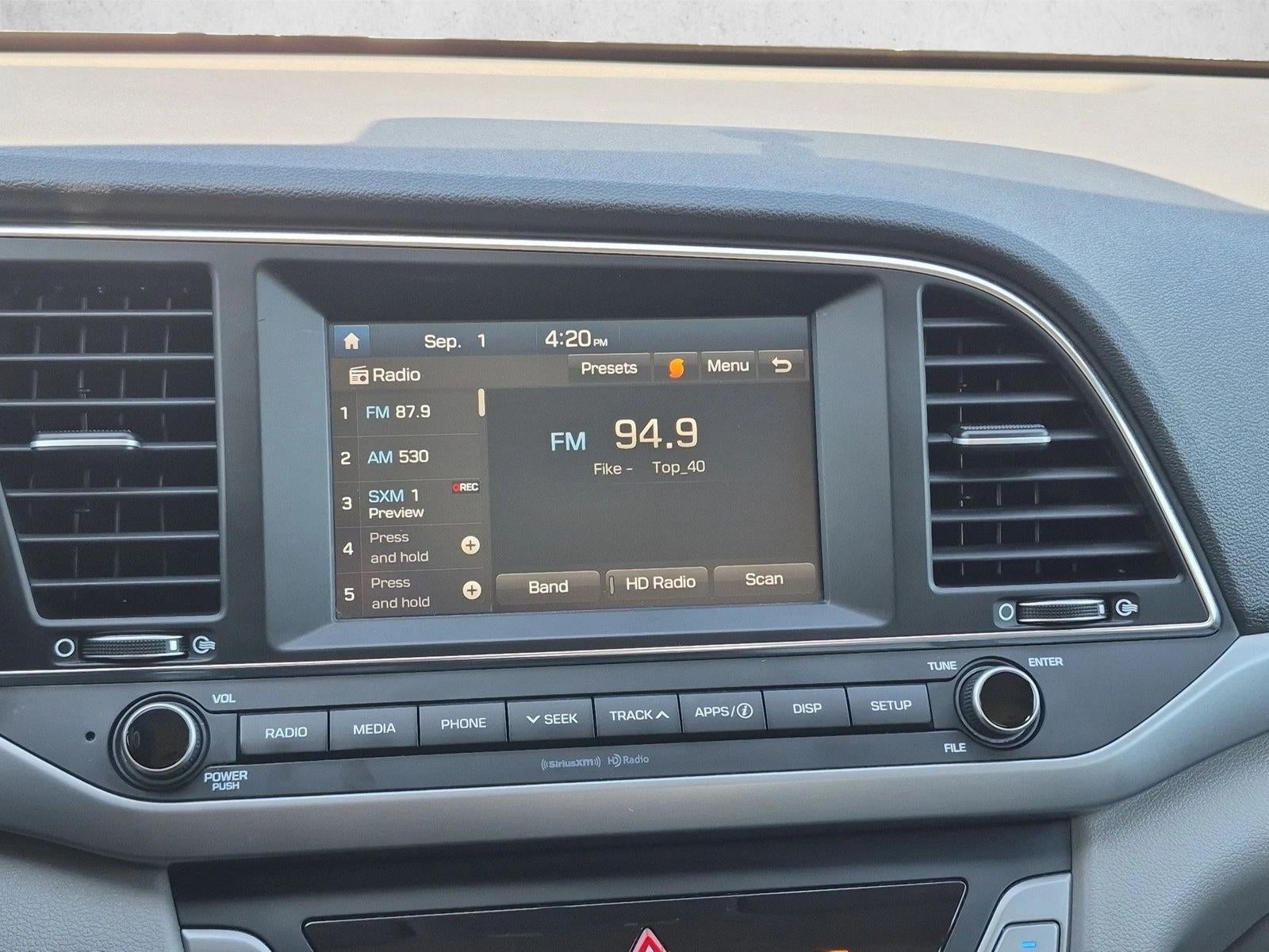 2018 Hyundai ELANTRA SEL 2.0L Auto