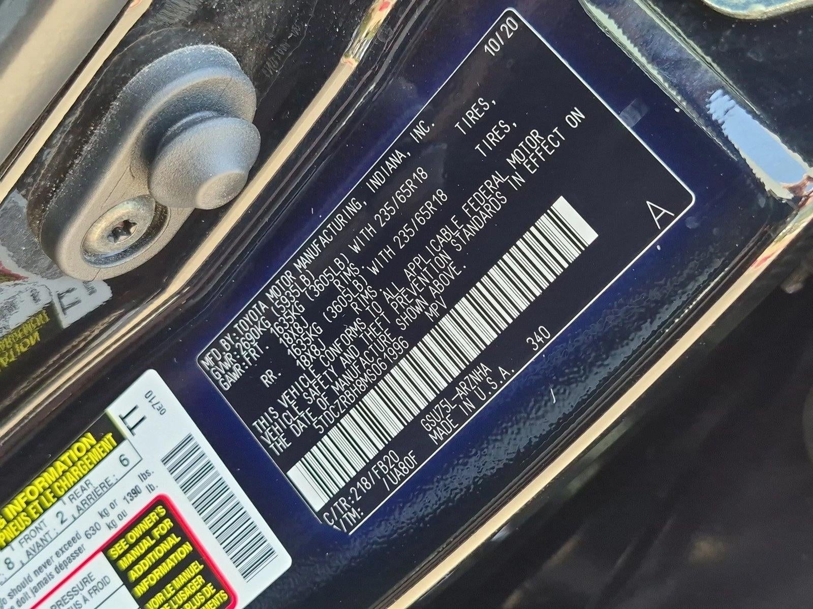 2021 Toyota Highlander L AWD (Natl)