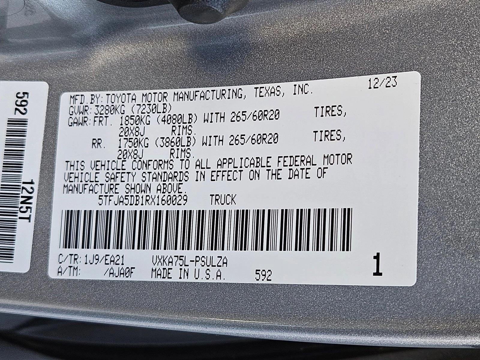 2024 Toyota Tundra 4WD 4WD Limited CrewMax 5.5' Bed (Natl)