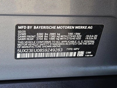 2025 BMW X5 xDrive40i Sports Activity Vehicle