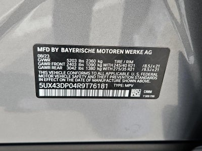 2024 BMW X3 sDrive30i Sports Activity Vehicle