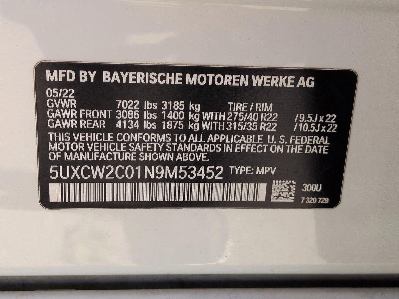 2022 BMW X7 xDrive40i Sports Activity Vehicle