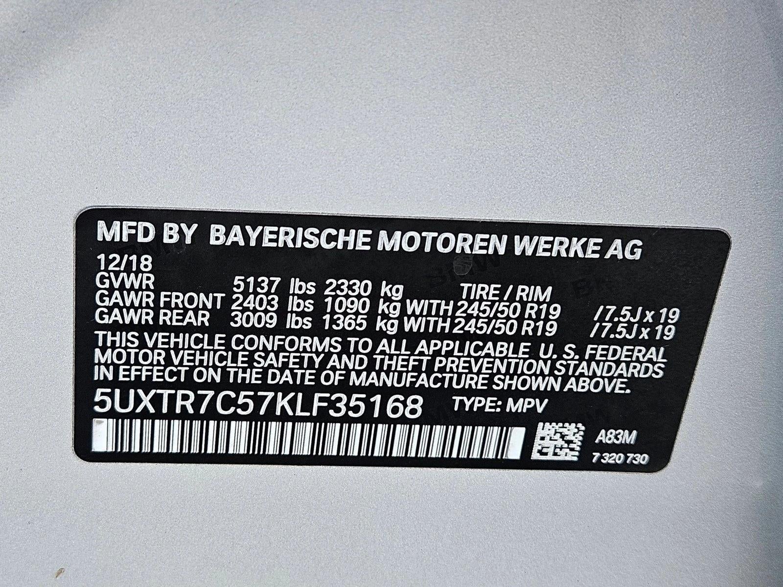 2019 BMW X3 sDrive30i Sports Activity Vehicle