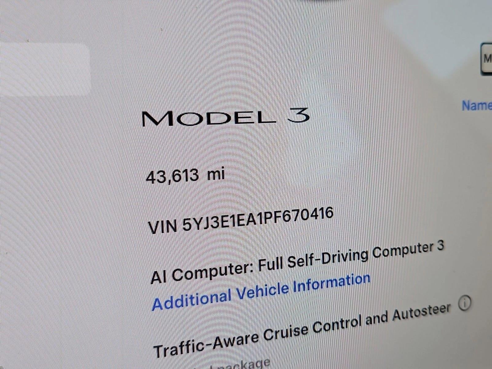 2023 Tesla Model 3 RWD
