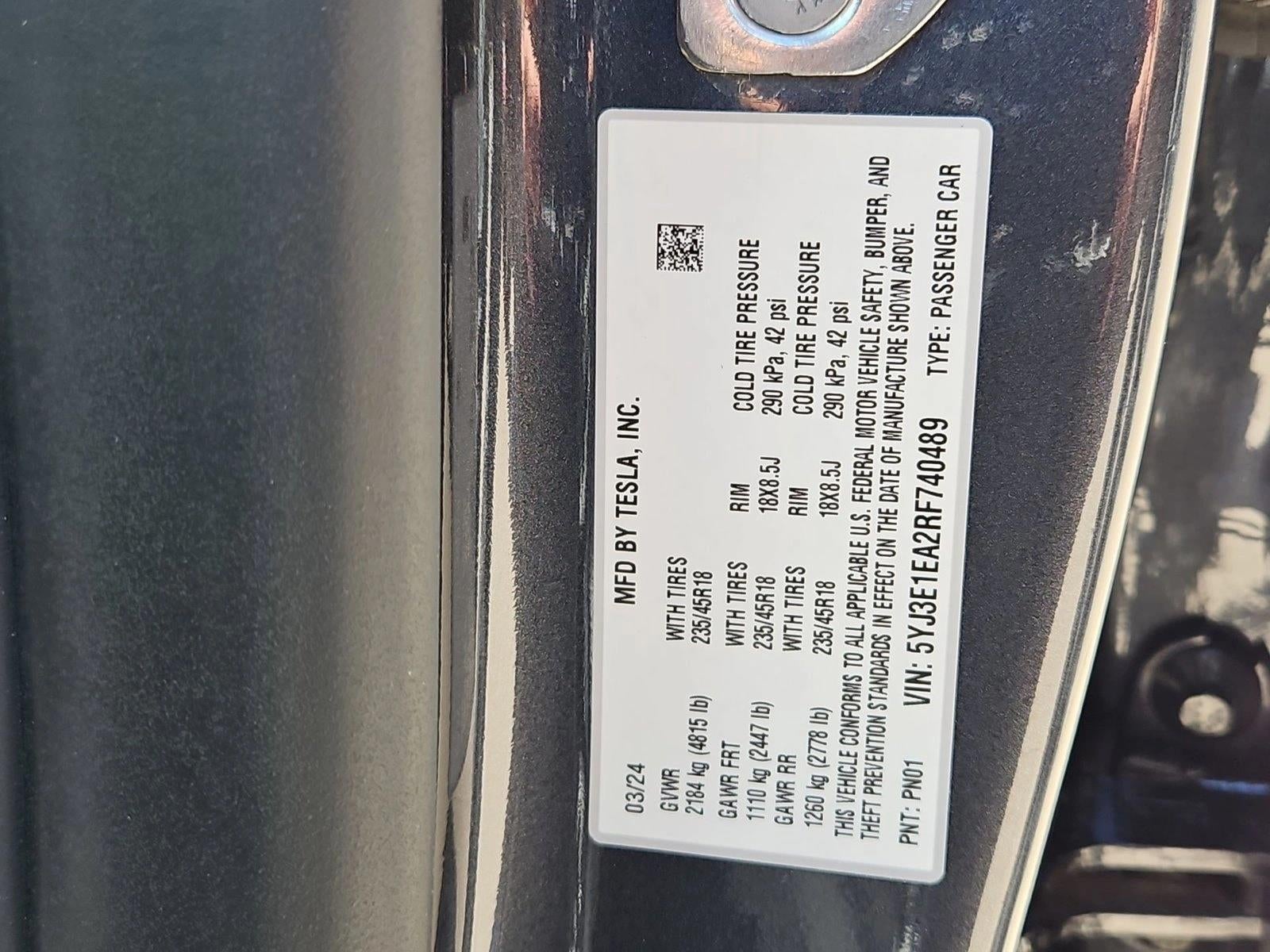 2024 Tesla Model 3 RWD *Ltd Avail*