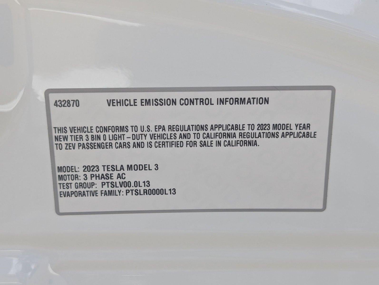 2023 Tesla Model 3 RWD