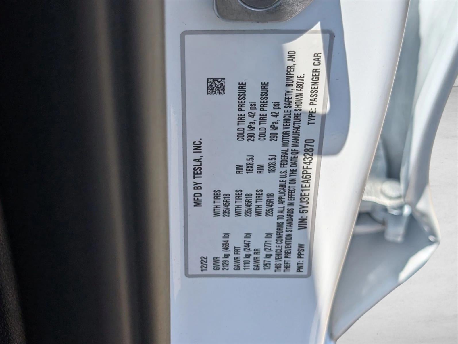 2023 Tesla Model 3 RWD
