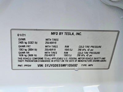 2021 Tesla Model Y Long Range AWD