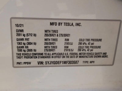 2021 Tesla Model Y Performance AWD