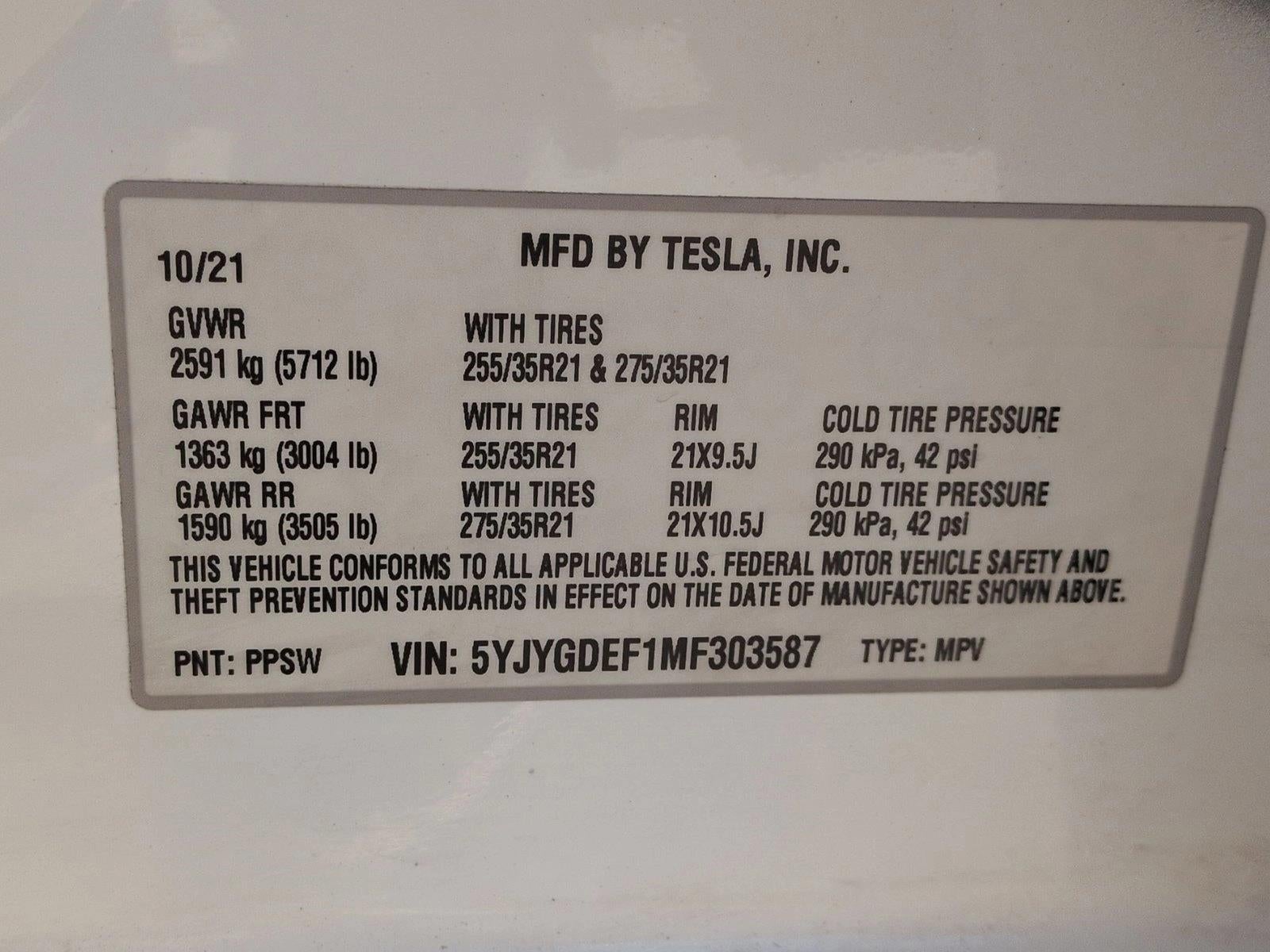 2021 Tesla Model Y Performance AWD