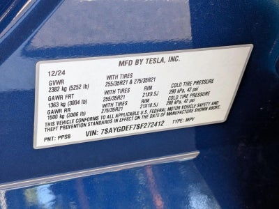 2025 Tesla Model Y Performance AWD *Ltd Avail*