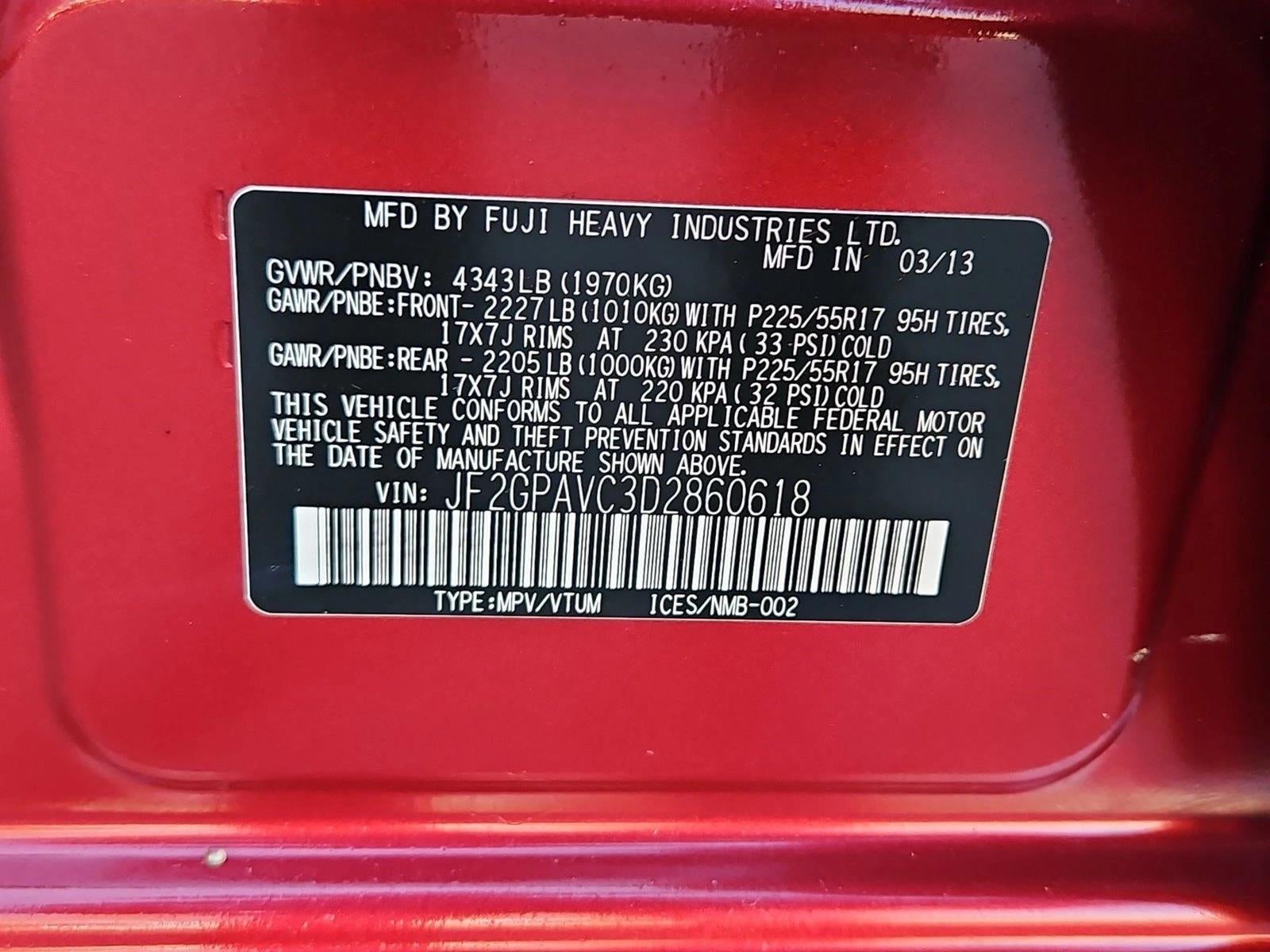 2013 Subaru XV Crosstrek 2.0i Premium Automatic